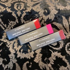 Trio of Dramatic MAC lip colors, New in Box